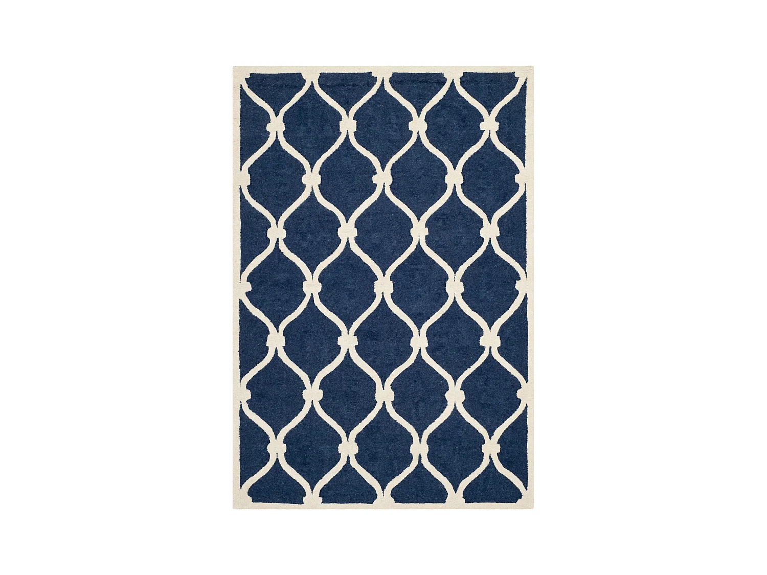 Tapis Bleu Marine/Neutre 152 X 244 cm - Hugo
