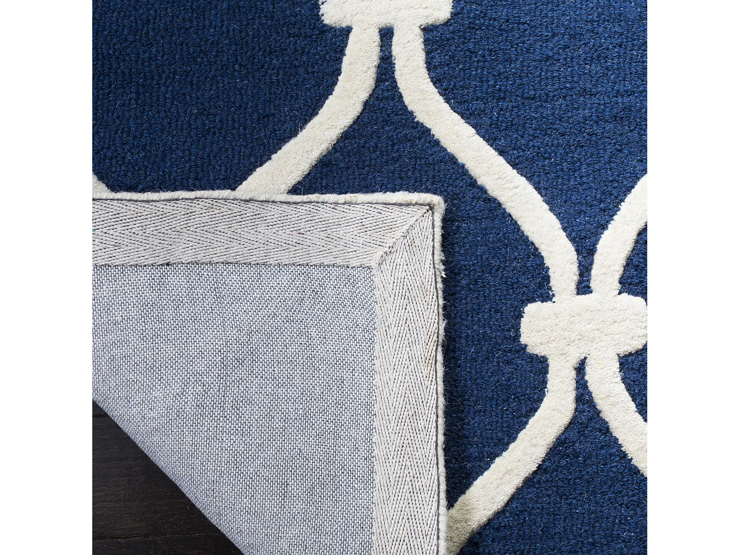 Tapis Bleu Marine/Neutre 152 X 244 cm - Hugo