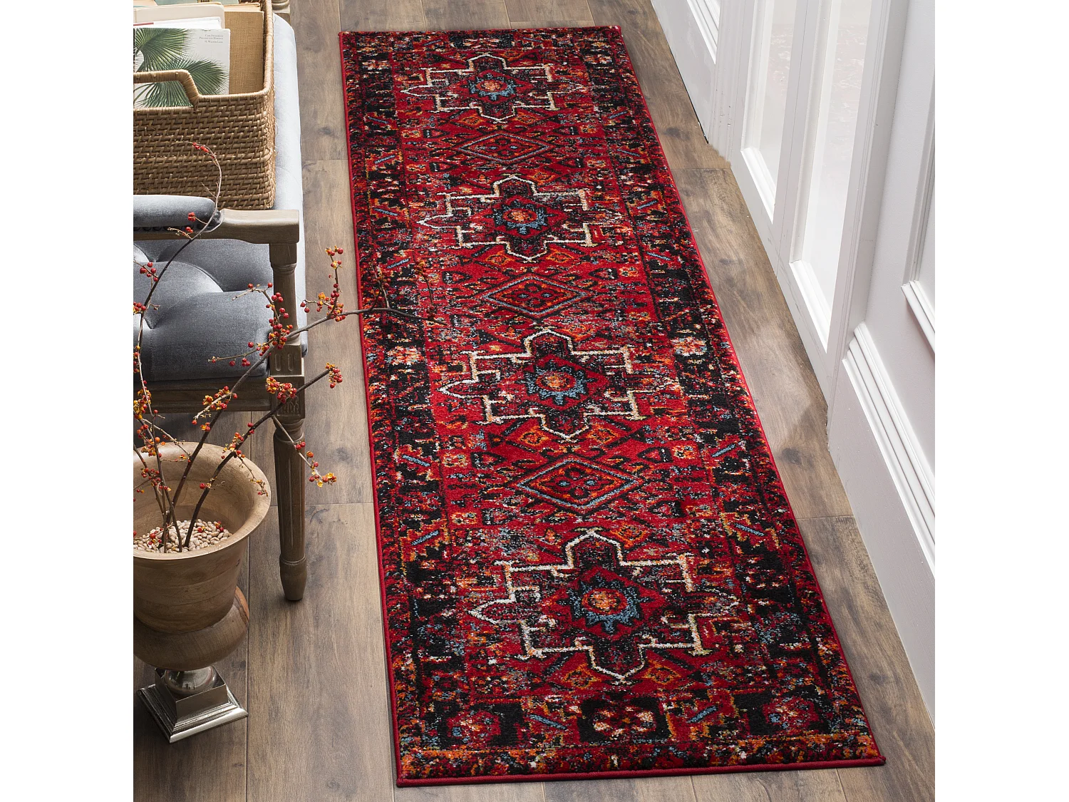 Tapis Rouge/Multicolore 69 X 122 cm - Henley