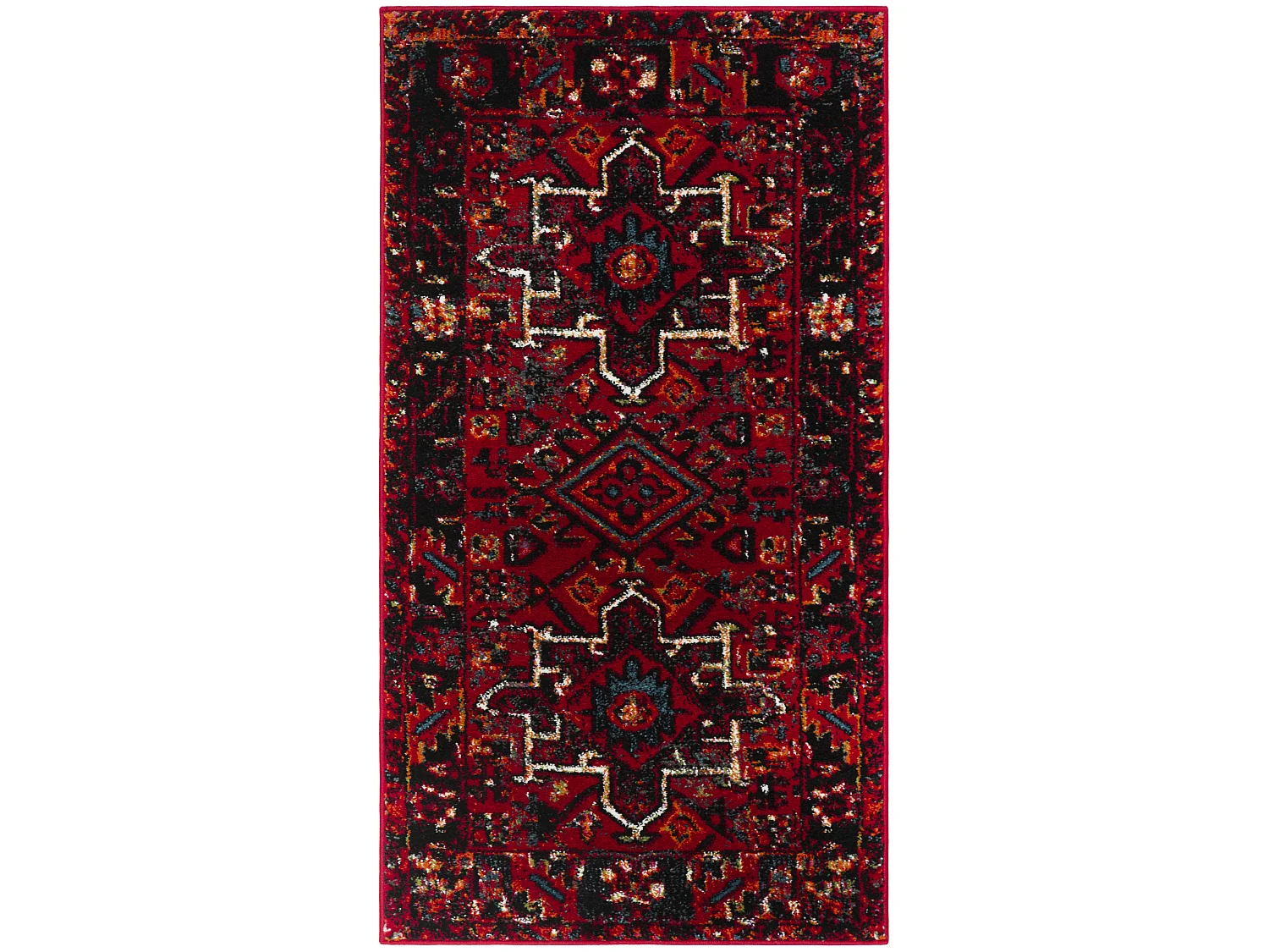 Tapis Rouge/Multicolore 69 X 122 cm - Henley