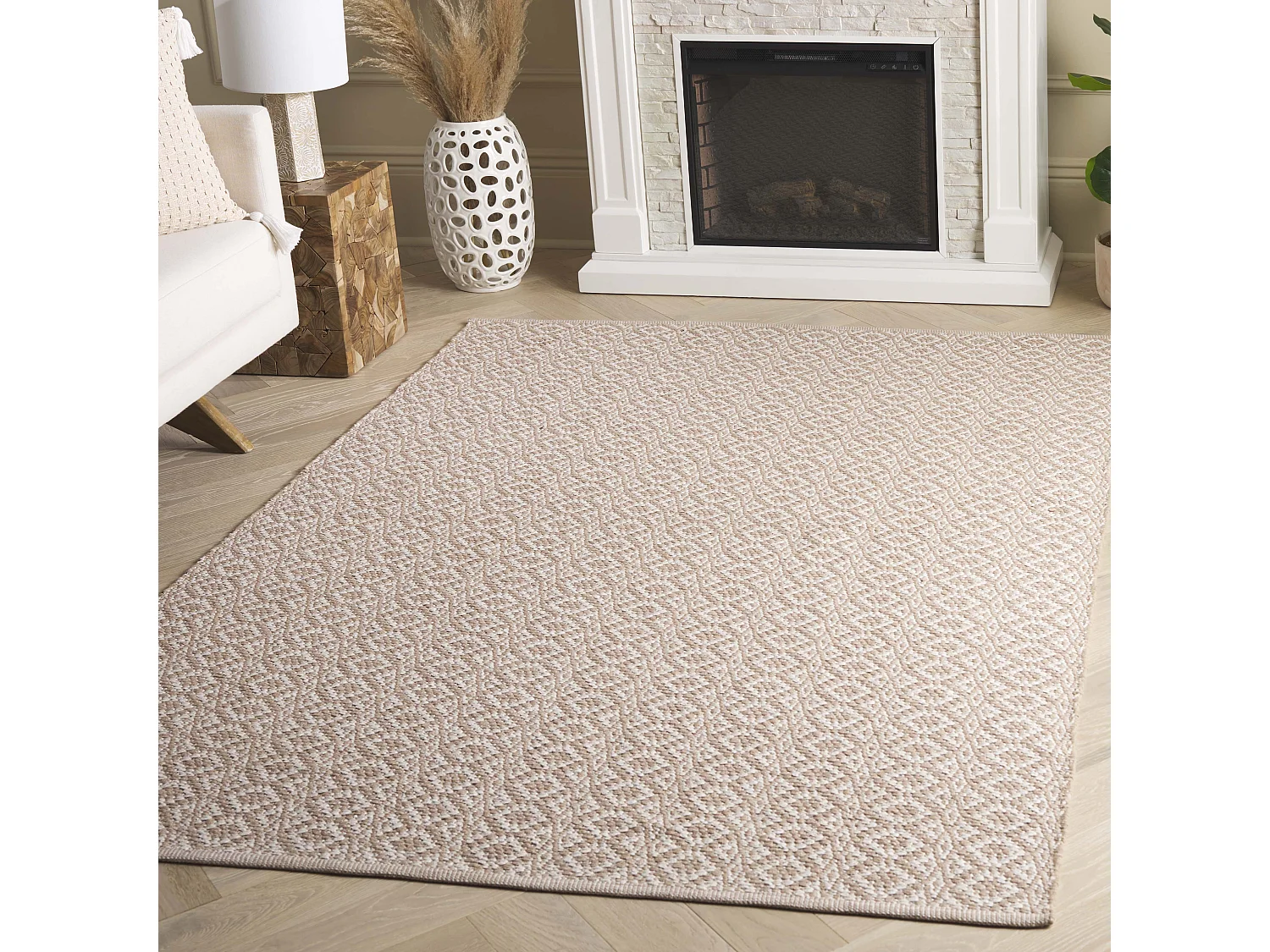 Tapis Neutre/Blanc 152 X 213 cm - Mirabella