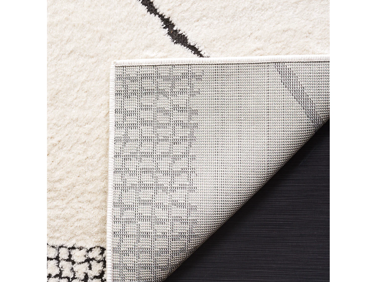 Tapis Ivoire/Noir 122 X 183 cm - Luxury