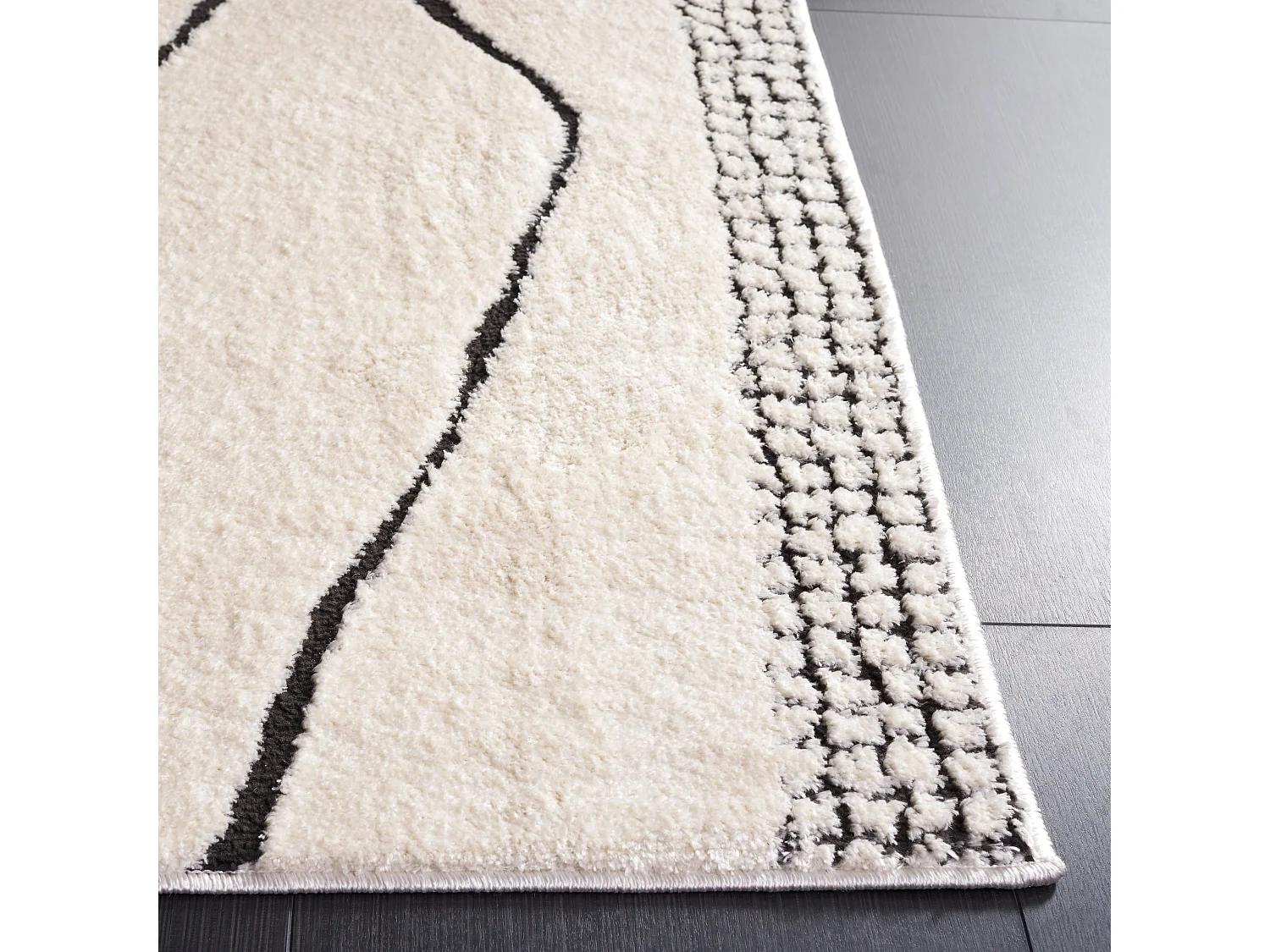 Tapis Ivoire/Noir 122 X 183 cm - Luxury