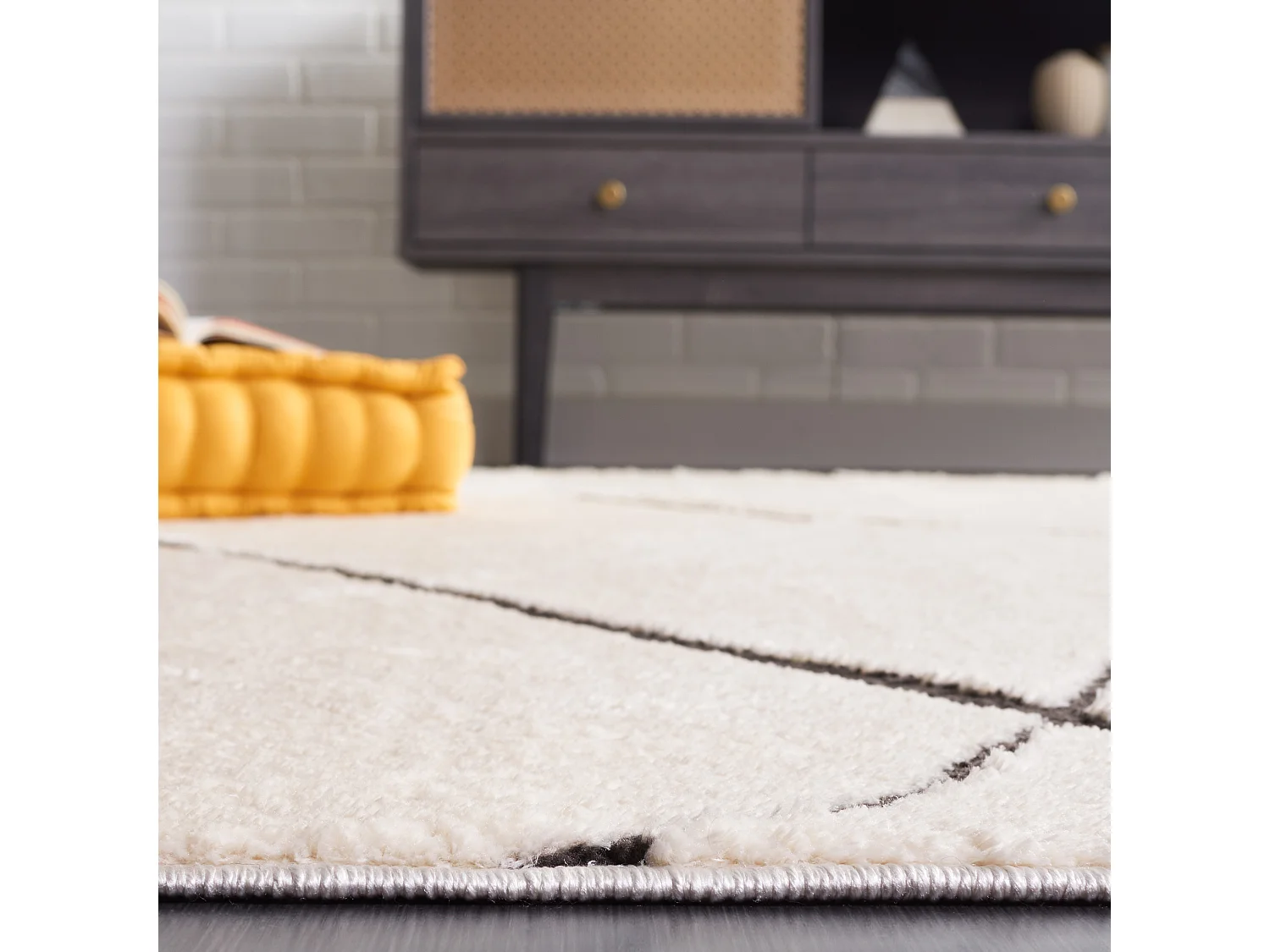 Tapis Ivoire/Noir 122 X 183 cm - Luxury