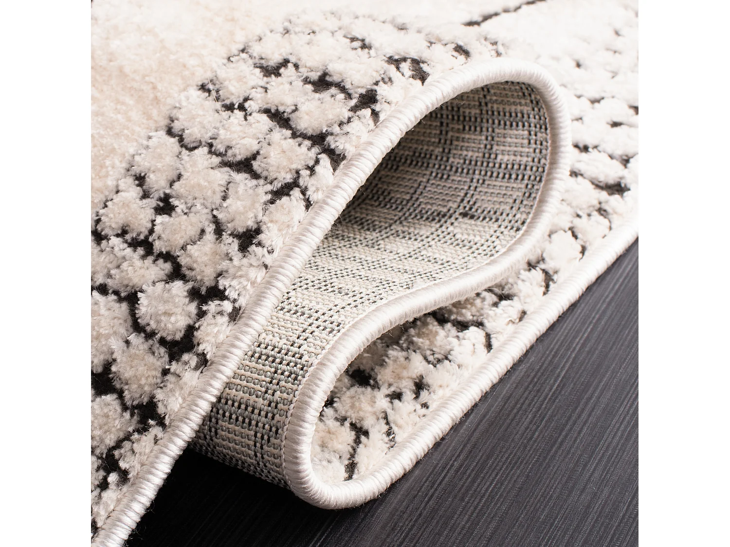 Tapis Ivoire/Noir 122 X 183 cm - Luxury