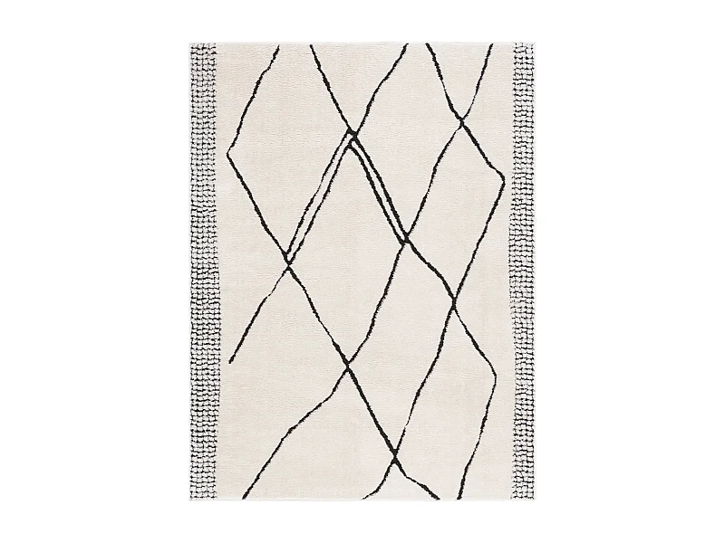 Tapis Ivoire/Noir 122 X 183 cm - Luxury