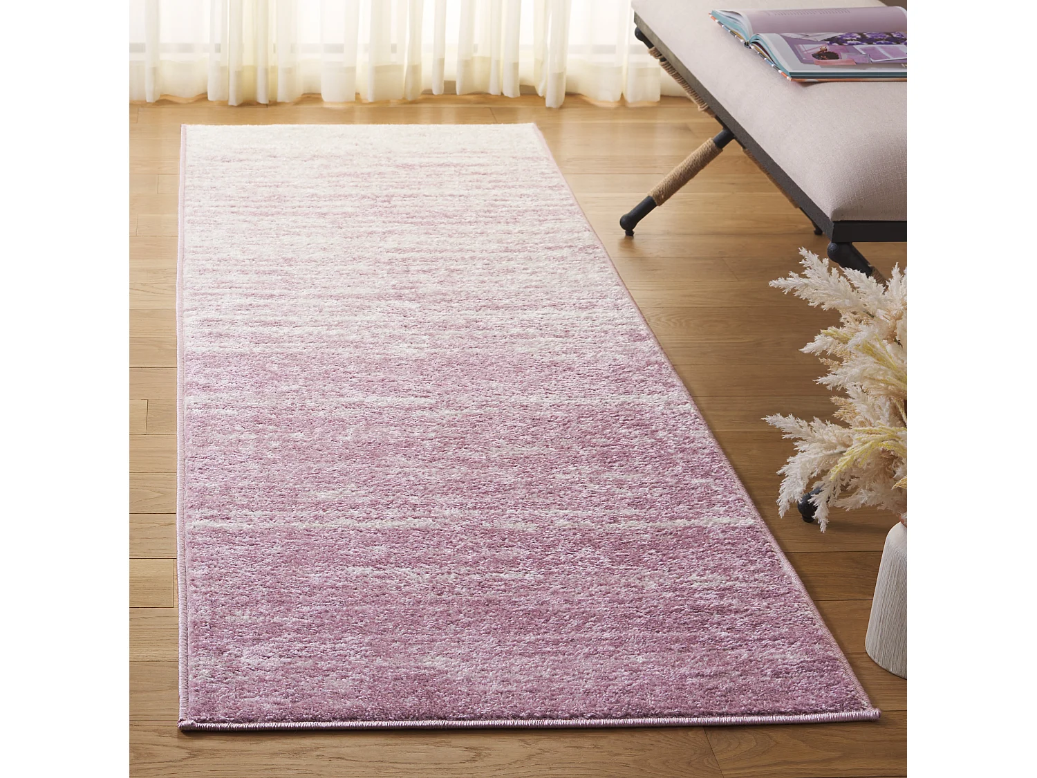 Tapis Neutre/Violet 76 X 244 cm - Marius