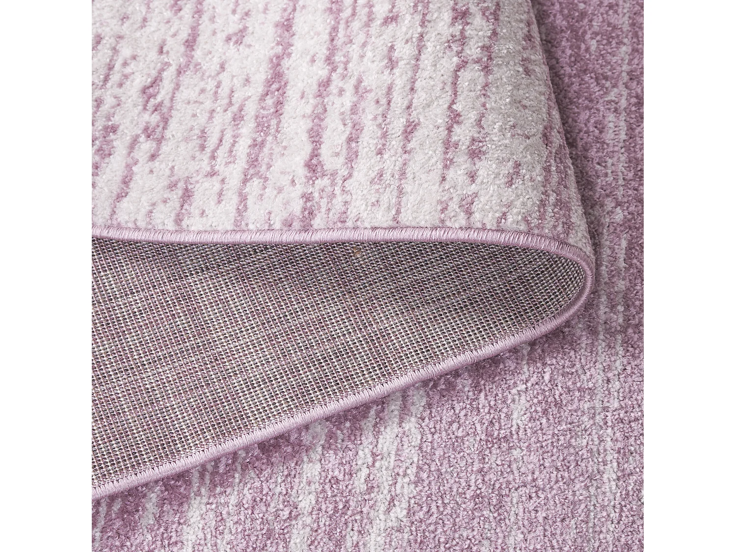 Tapis Crème/Violet 76 x 244 cm - Marius