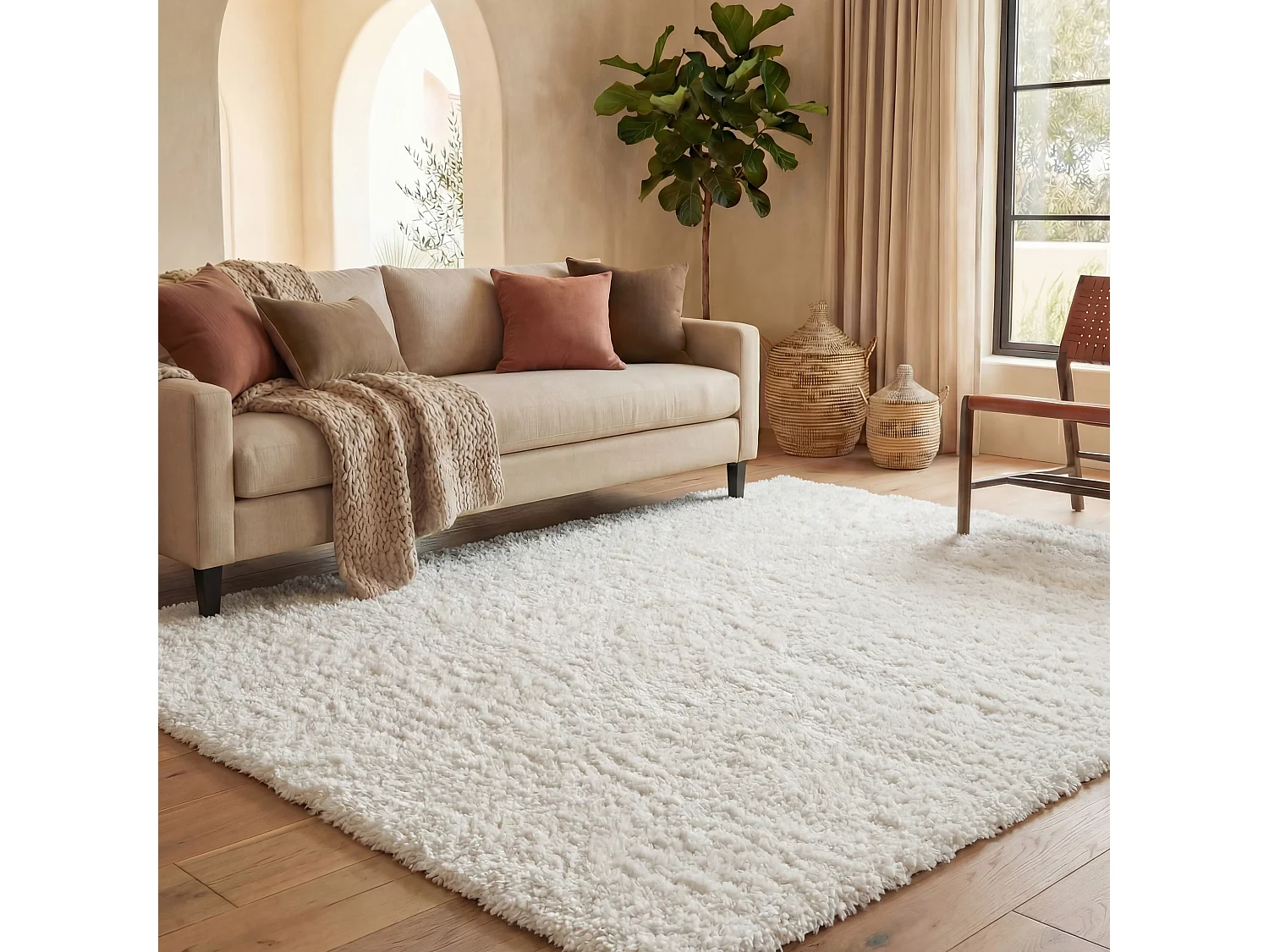 Tapis Blanc 244 X 305 cm - Lola