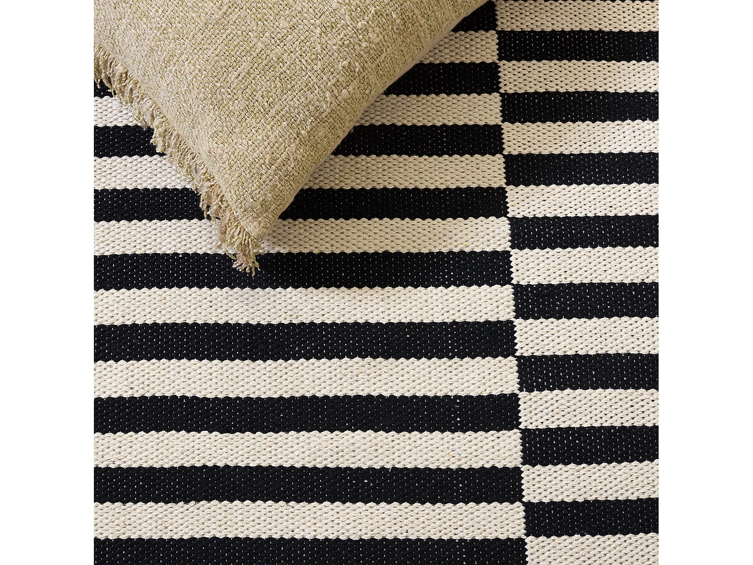 Tapis Neutre/Noir 122 X 183 cm - Arian