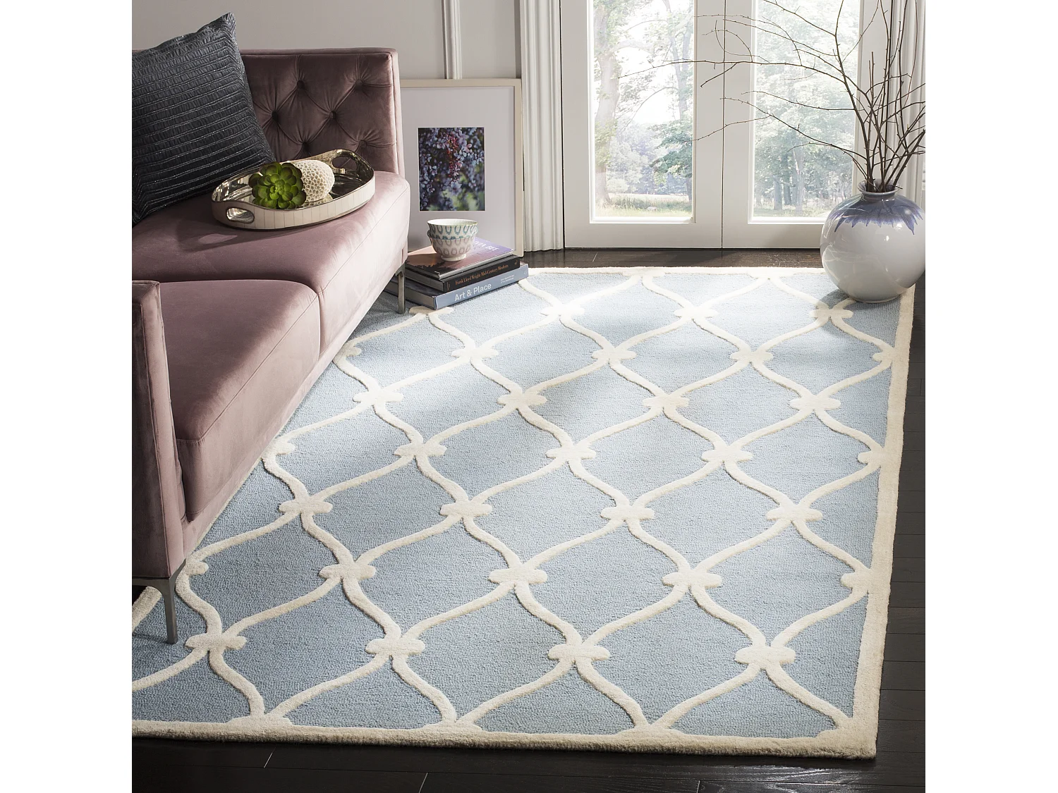 Tapis Bleu/Neutre 122 X 183 cm - Hugo
