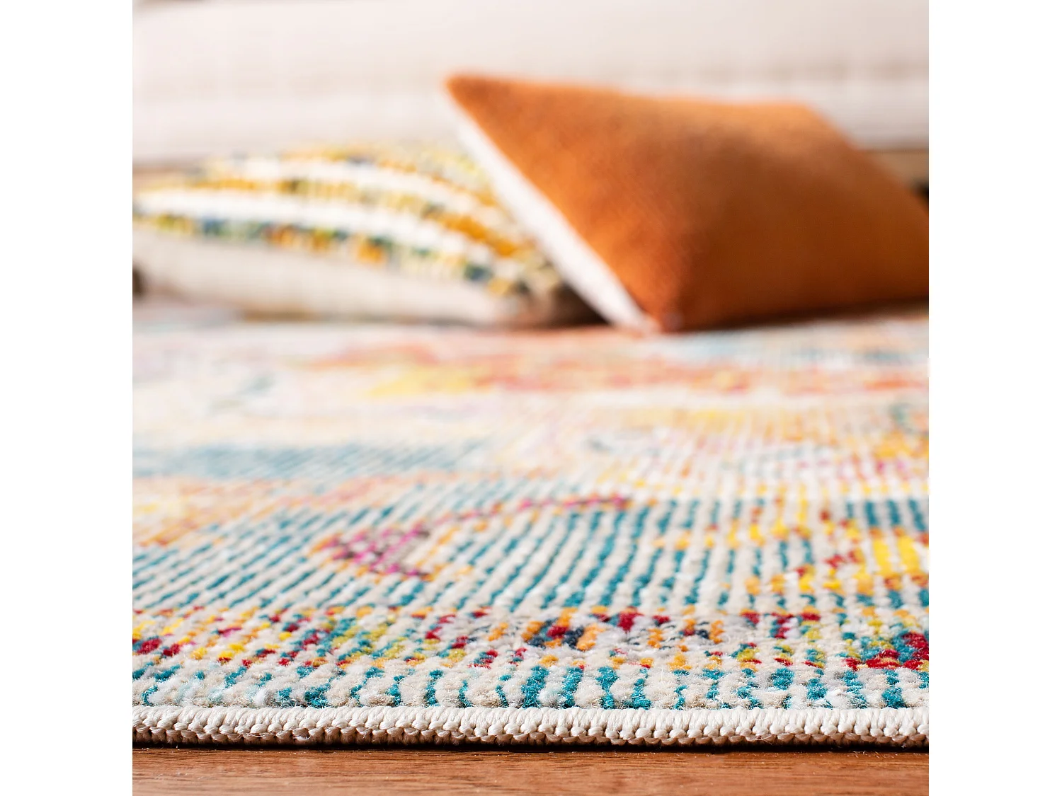 Tapis Bleu/Orange 152 X 244 cm - Desi