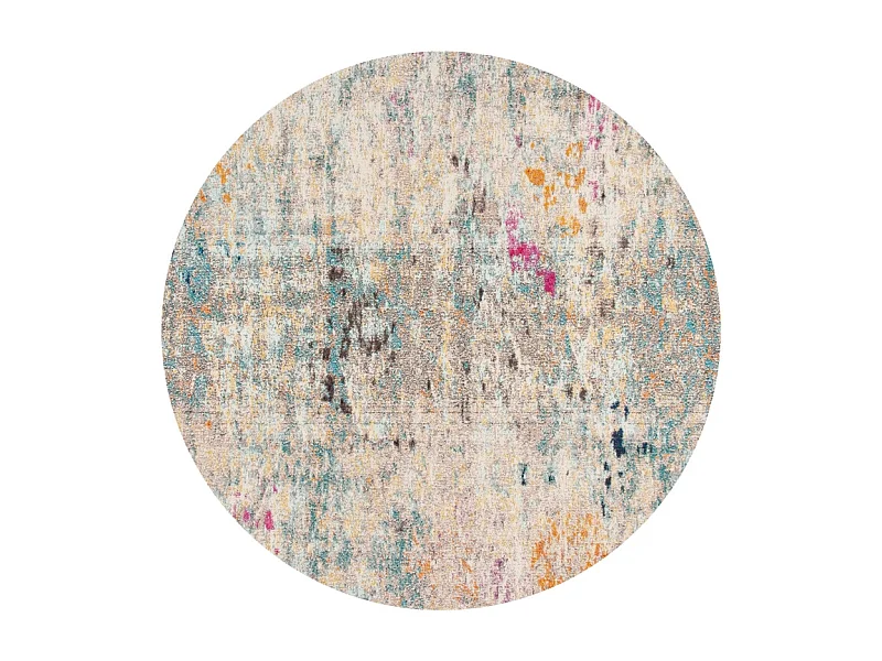 Tapis Gris/Or 122 X 122 cm - Paisley