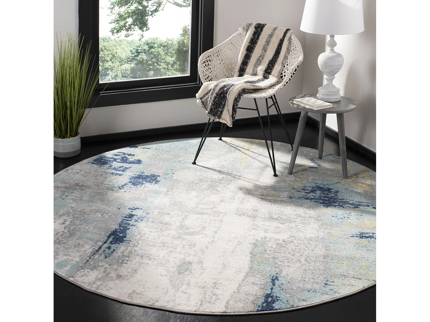 Tapis Gris/Or 201 X 201 cm - Danni