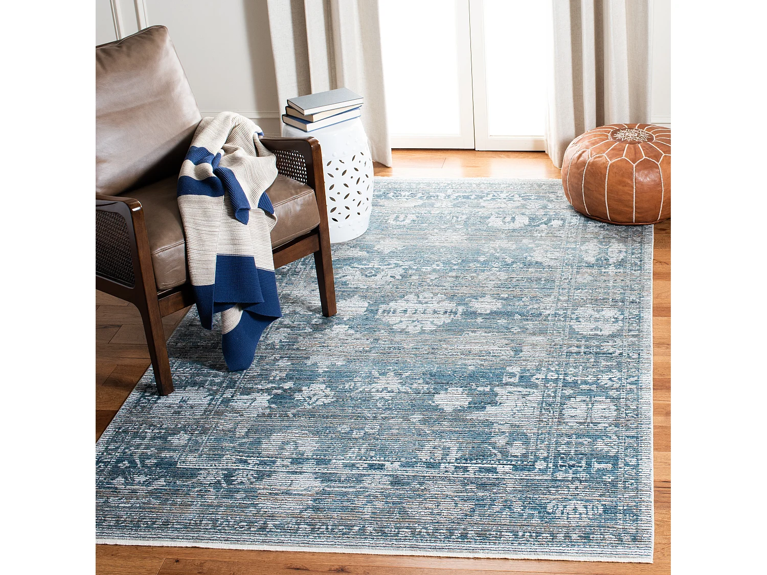 Tapis Bleu/Neutre 152 X 244 cm - Destiny