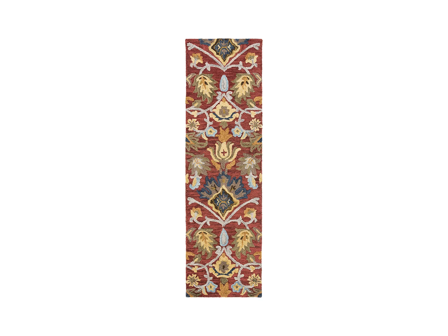 Tapis Rouge/Multicolore 69 X 122 cm - Juni