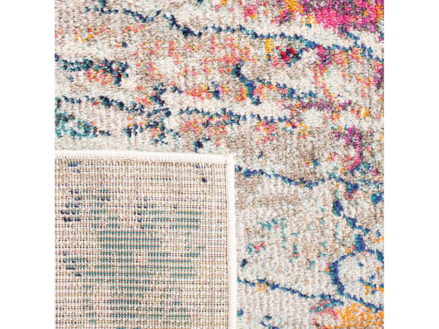 Tapis Bleu/Orange 91 X 152 cm - Rachel