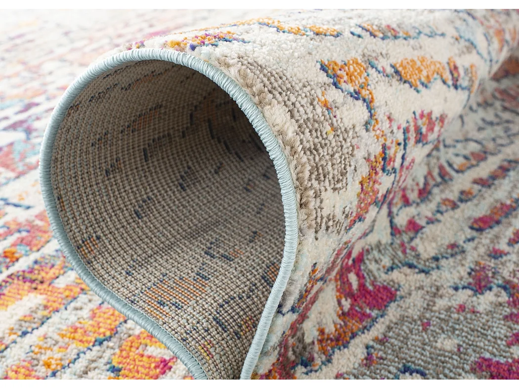 Tapis Bleu/Orange 91 X 152 cm - Rachel