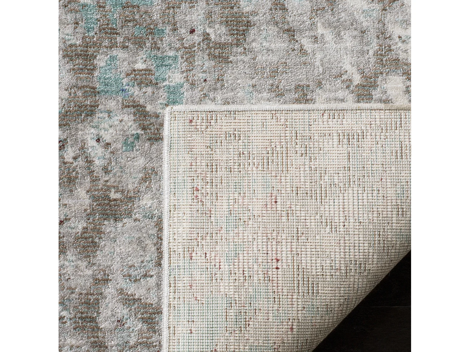 Tapis Gris/Bleu 122 X 183 cm - Steller