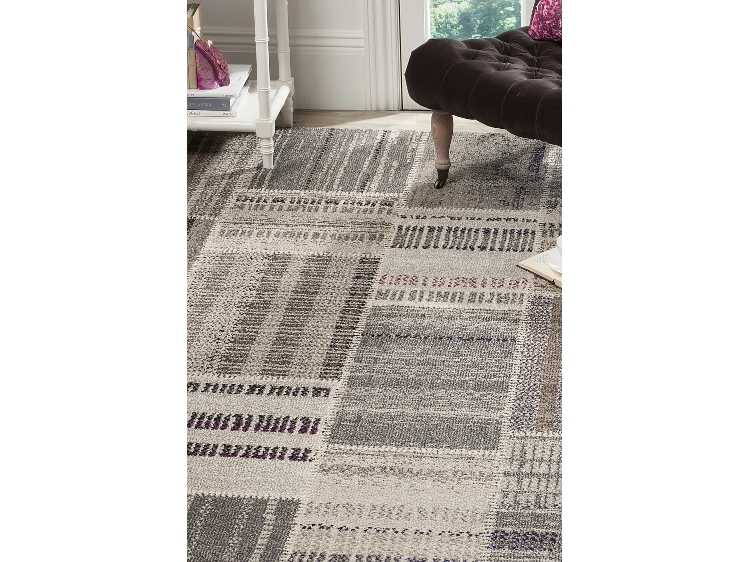 Tapis Gris/Multicolore 91 X 152 cm - Deltana