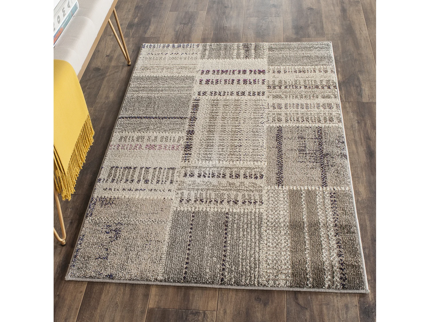 Tapis Gris/Multicolore 91 X 152 cm - Deltana