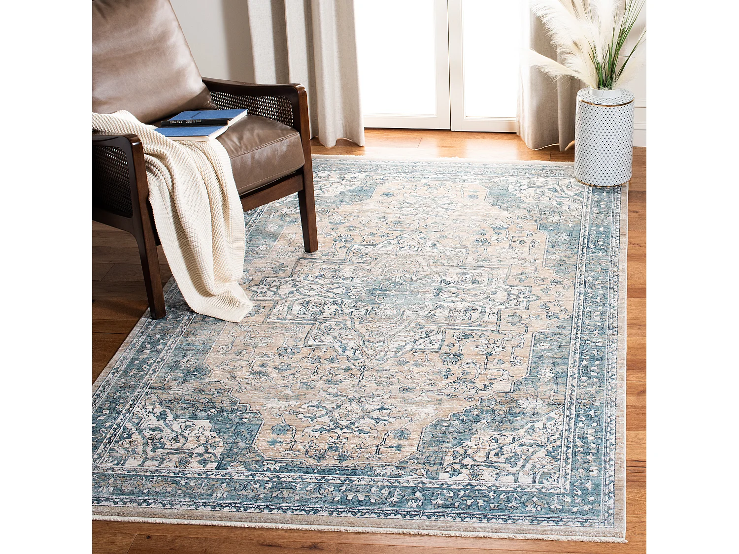 Tapis Bleu/Gris 122 X 183 cm - Kimberly