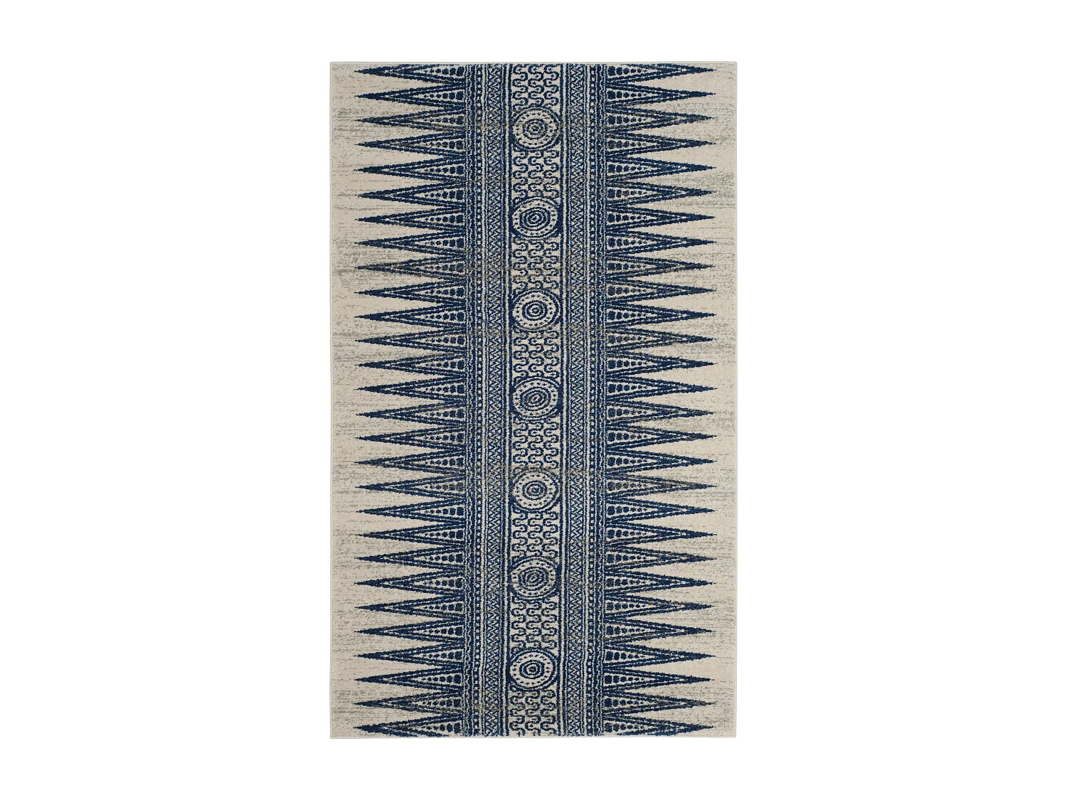 Tapis Neutre/Bleu 122 X 183 cm - Gianna