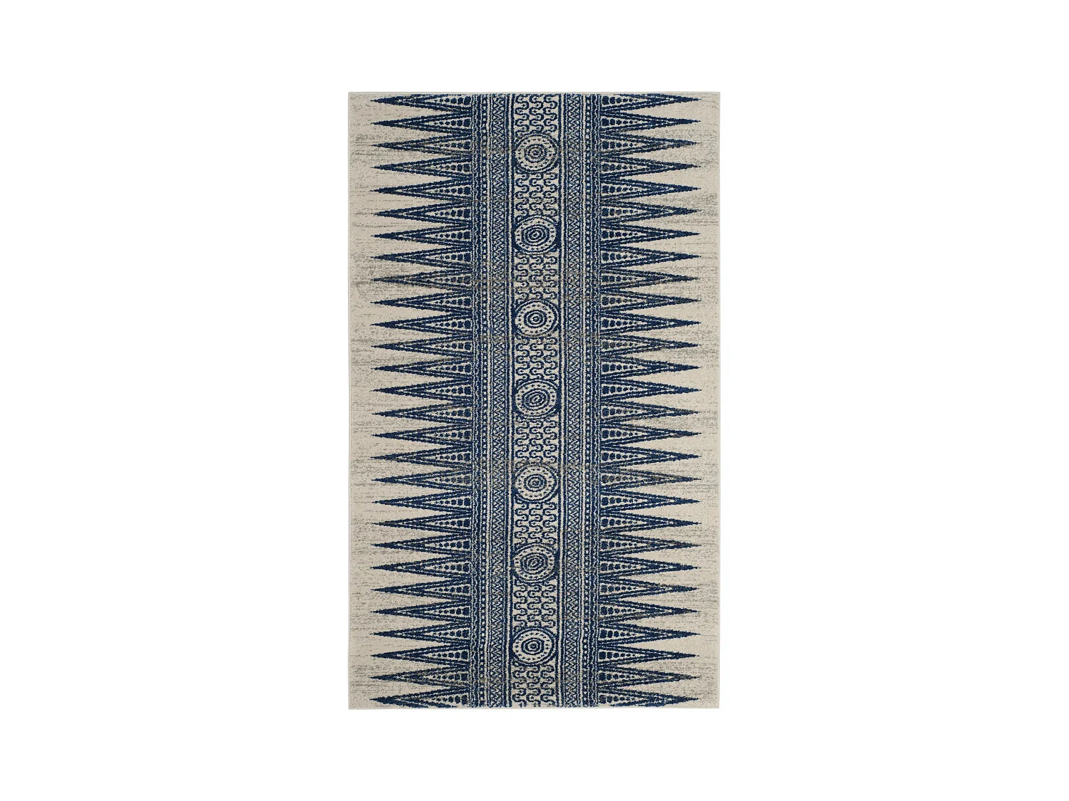 Tapis Neutre/Bleu 122 X 183 cm - Gianna
