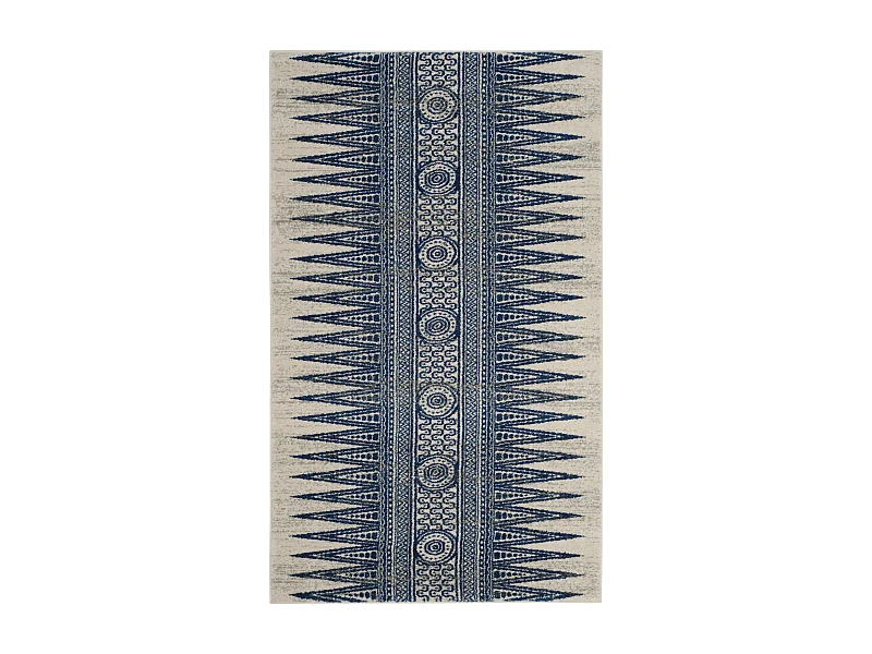 Tapis Neutre/Bleu 122 X 183 cm - Gianna