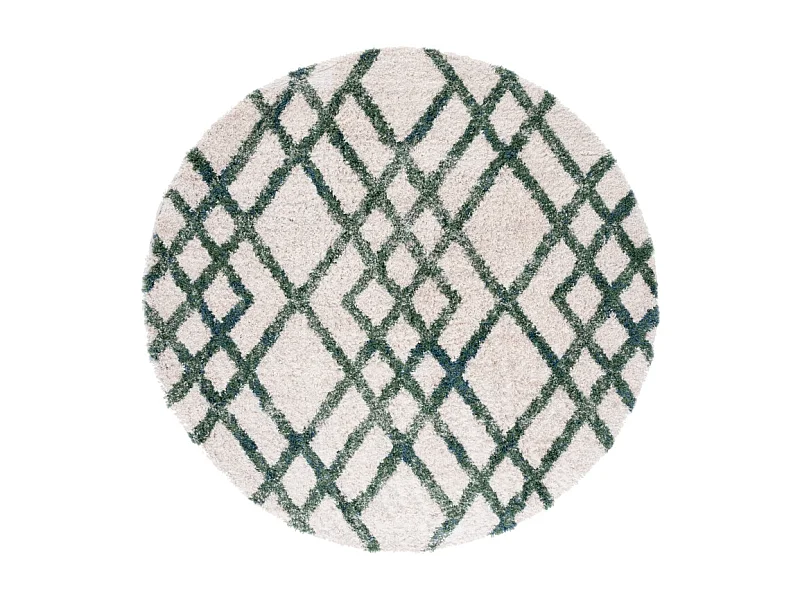 Tapis Ivoire/Vert 99 x 99cm - Myra