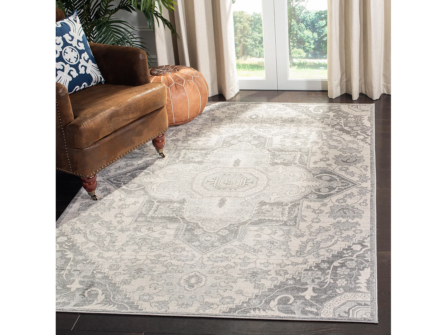 Tapis Gris/Neutre 122 X 183 cm - Maeve