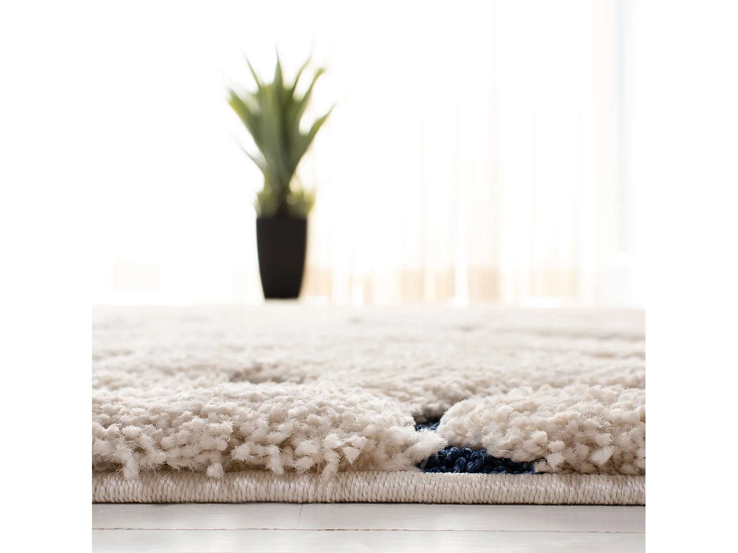 Tapis Neutre/Bleu 160 X 229 cm - Rosalind