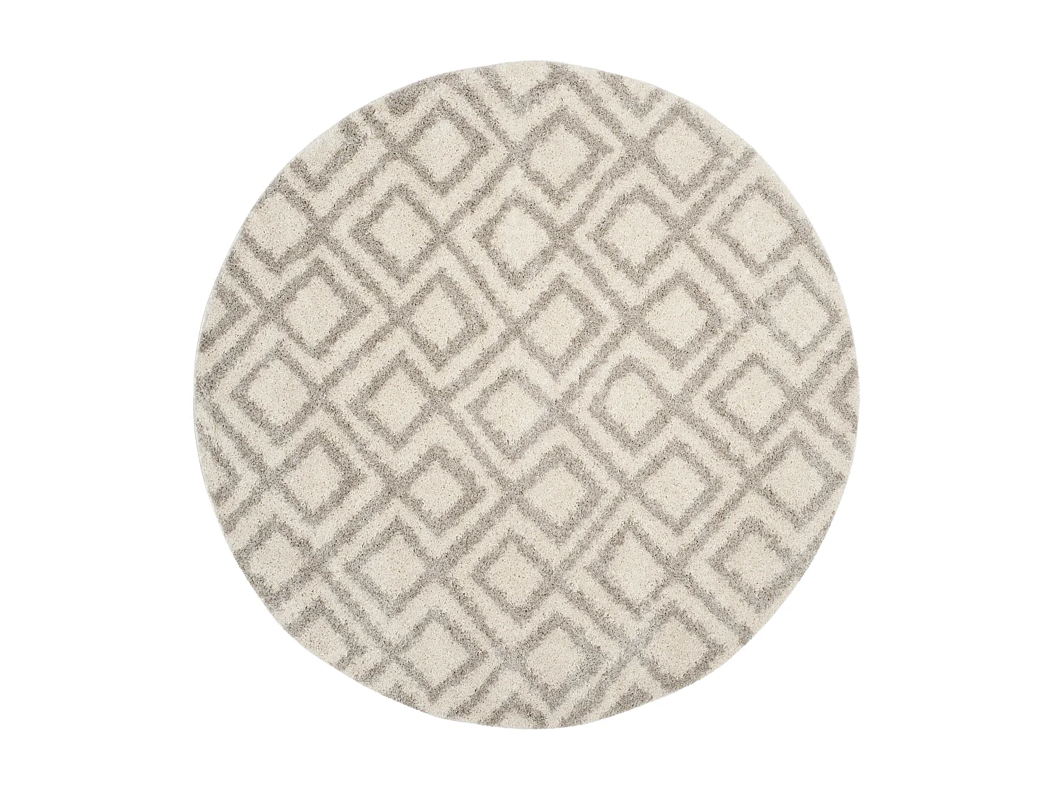 Tapis Neutre/Blanc 201 X 201 cm - Fabricio