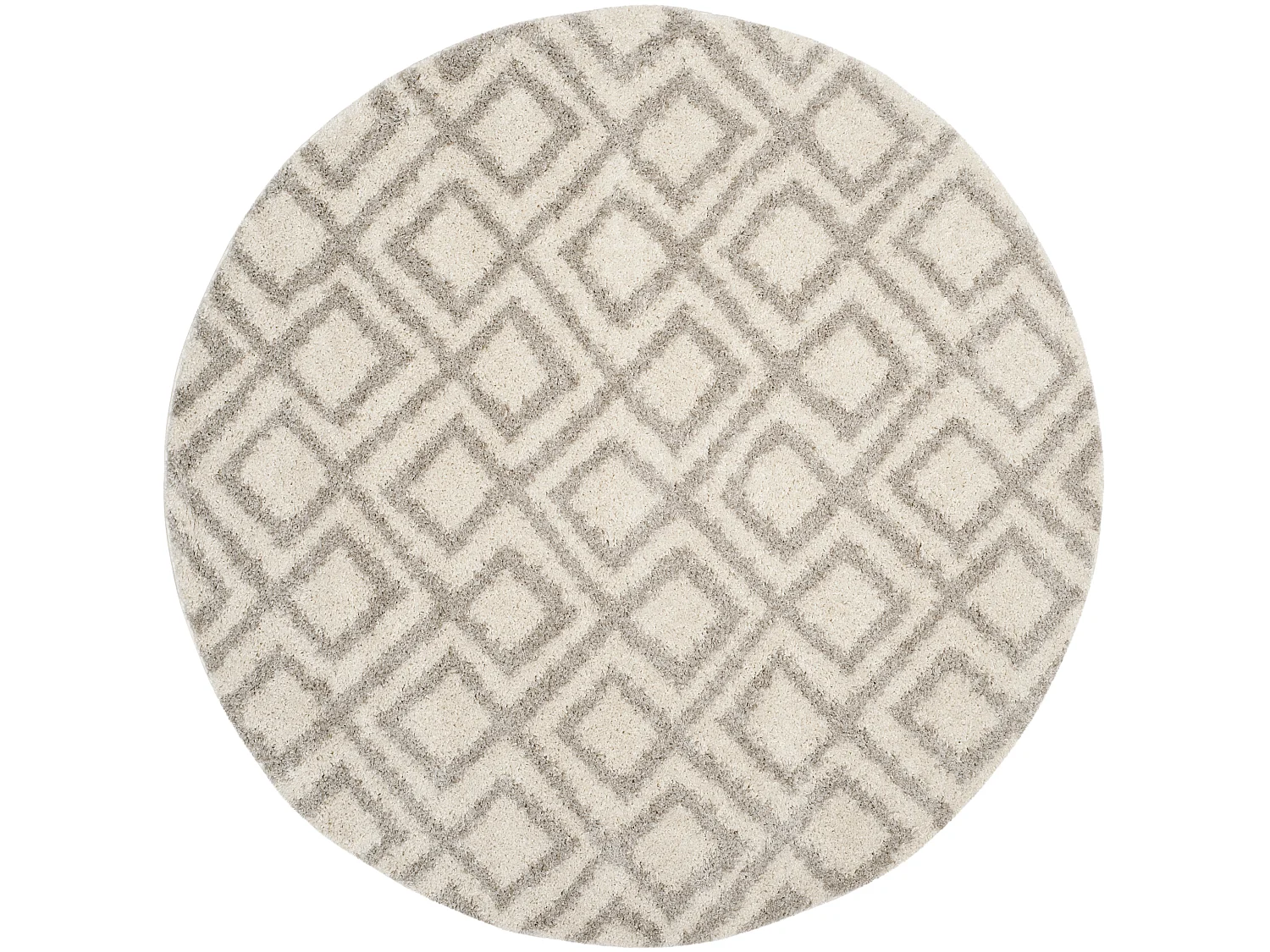 Tapis Neutre/Blanc 201 X 201 cm - Fabricio