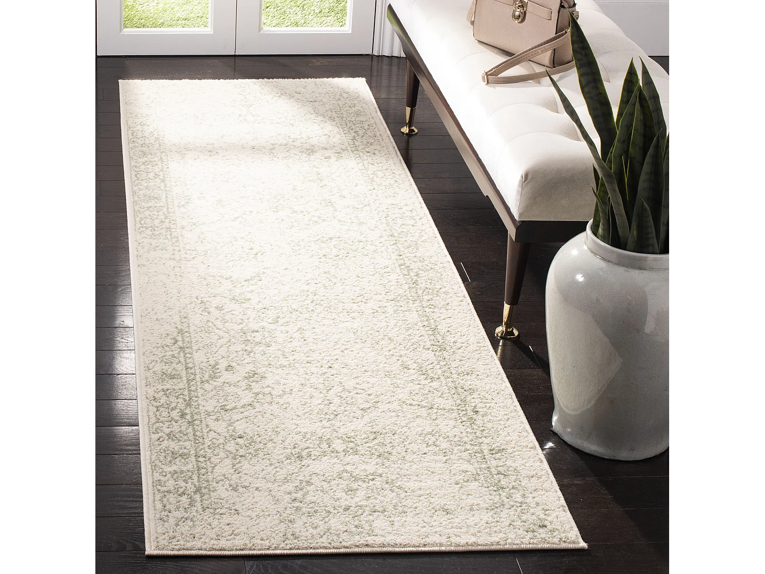 Tapis Ivoire/Sauge 76 X 183 cm - Lucinda