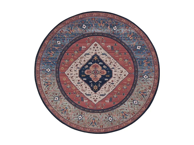 Tapis Rouille/Bleu 122 X 122 cm - Bishop