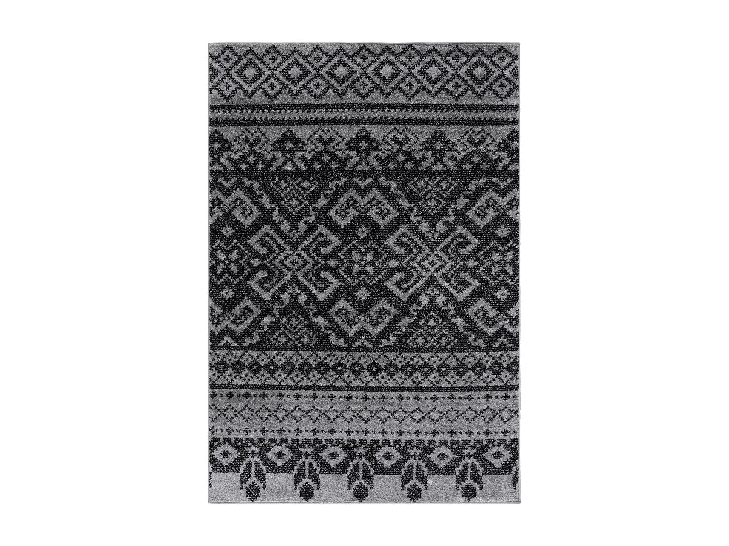 Tapis Gris/Noir 122 X 183 cm - Amina