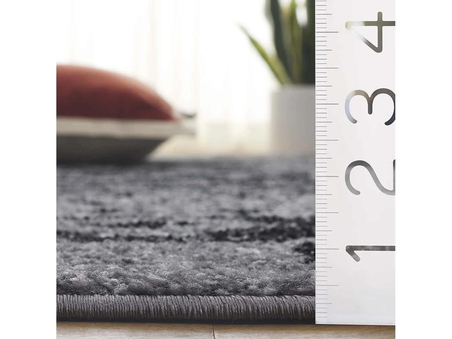 Tapis Gris/Noir 122 X 183 cm - Amina
