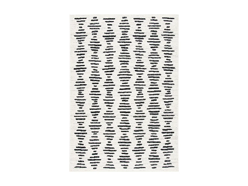 Tapis IVOIRE/NOIR 53 X 77 cm - Nafuna