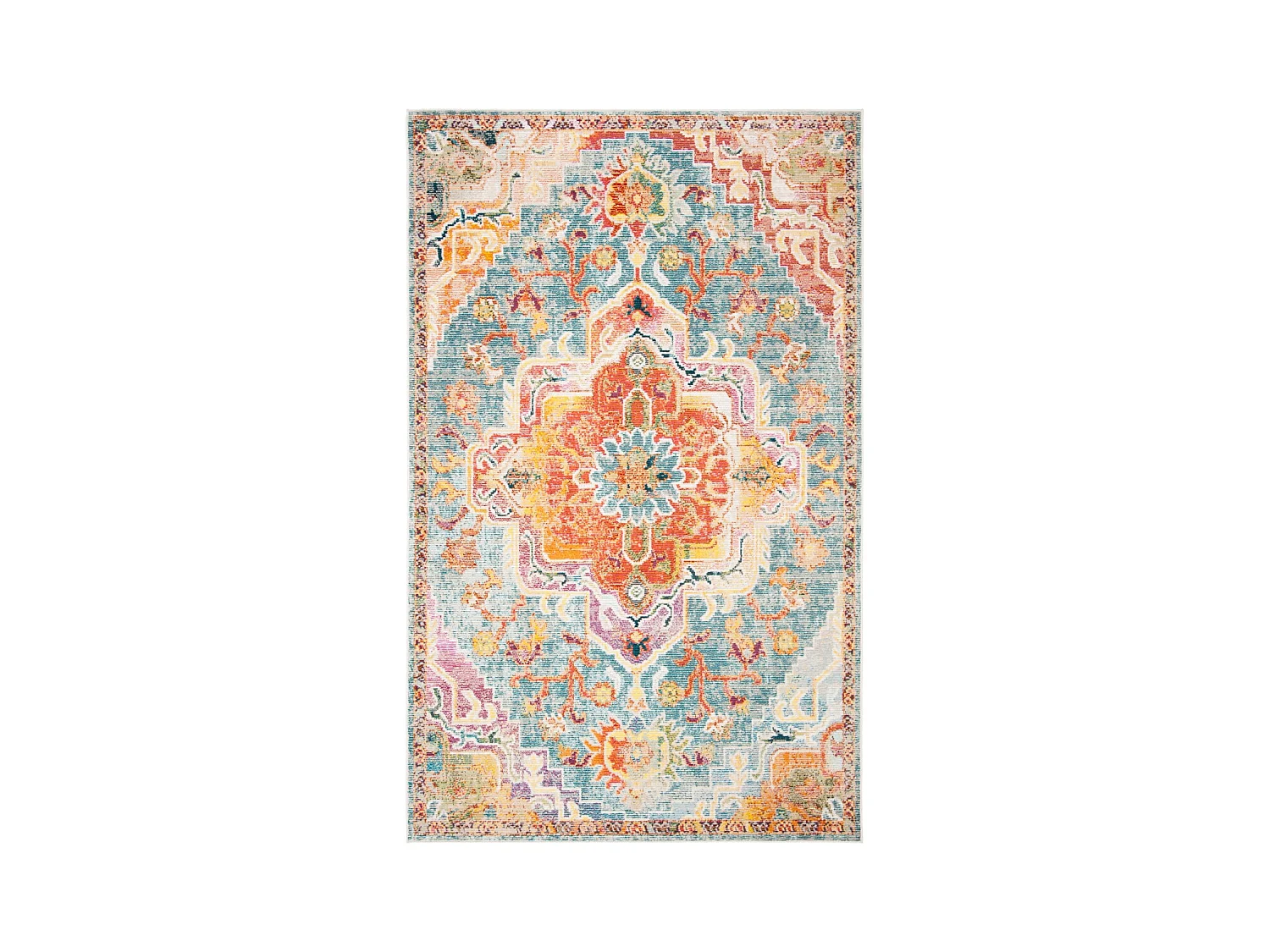 Tapis Bleu/Orange 91 X 152 cm - Desi