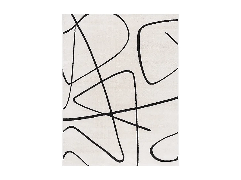 Tapis Ivoire/Noir 235 x 305 cm - Beatrix