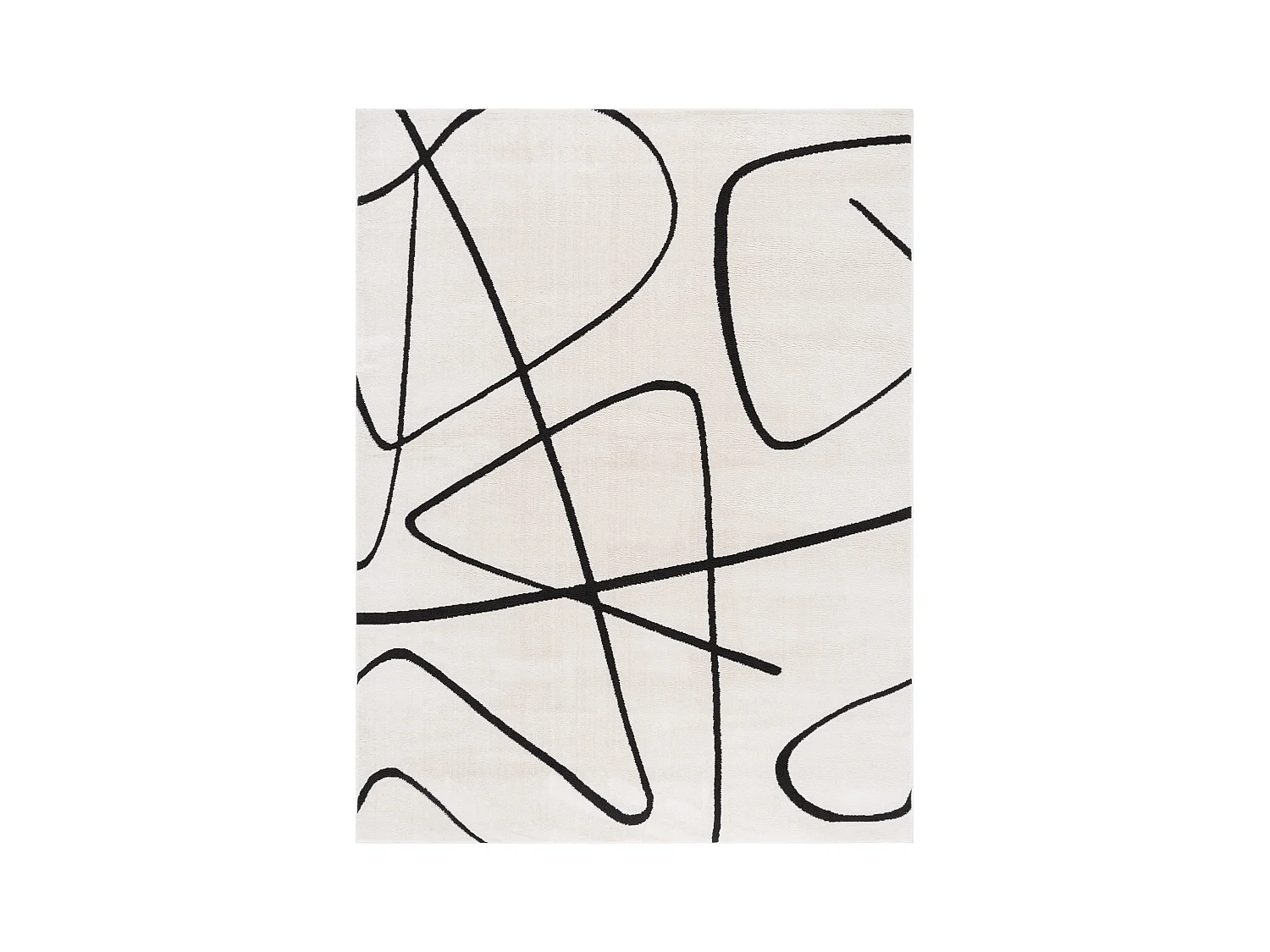 Tapis Ivoire/Noir 244 X 305 cm - Beatrix