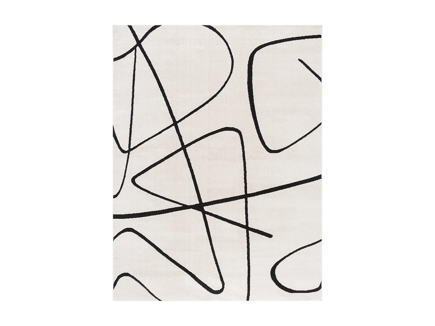 Tapis Ivoire/Noir 235 x 305 cm - Beatrix