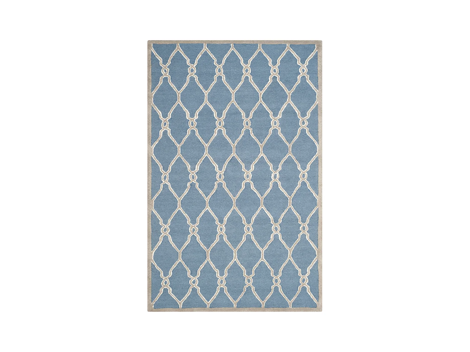 Tapis Bleu Marine/Neutre 152 X 244 cm - Augusta
