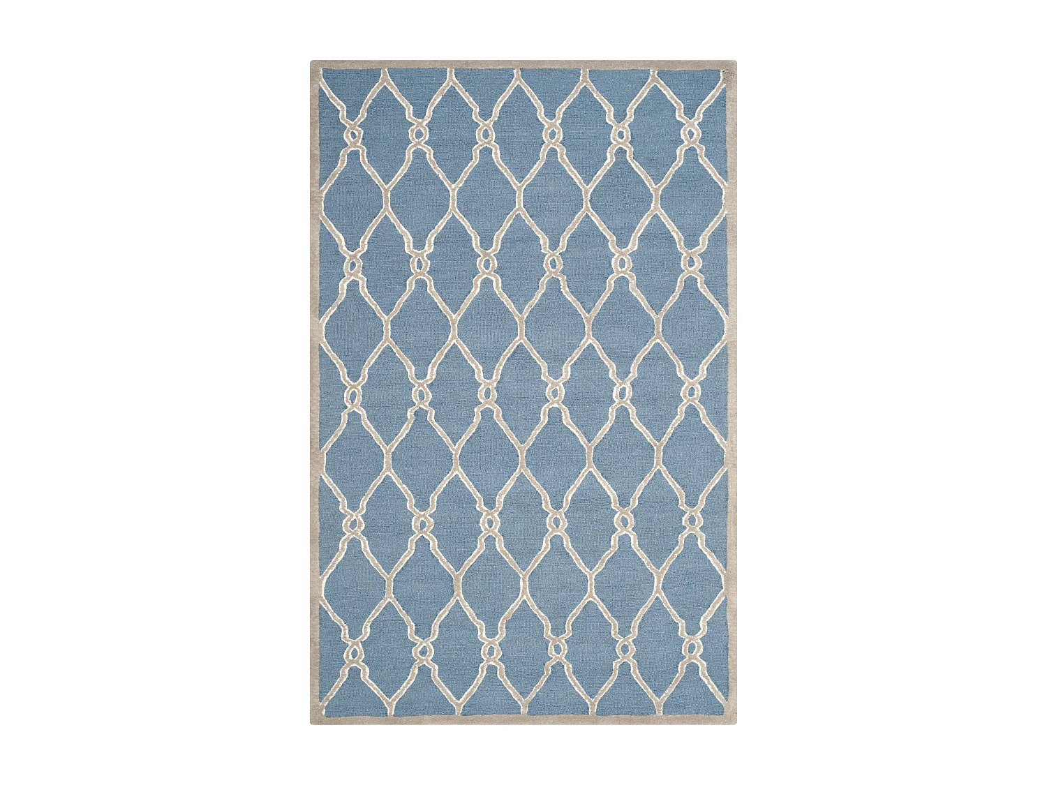 Tapis Bleu Marine/Neutre 152 X 244 cm - Augusta