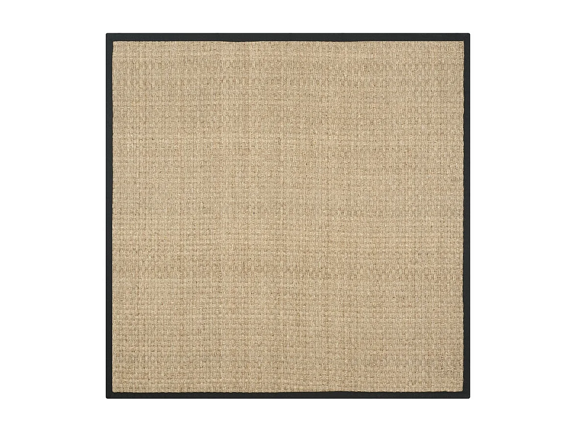 Tapis Naturel/Noir 122 X 122 cm - Roselyn
