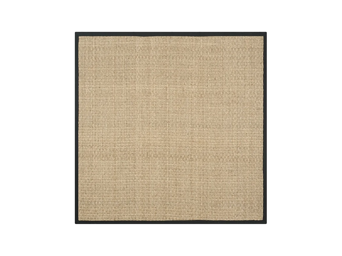 Tapis Naturel/Noir 122 X 122 cm - Roselyn