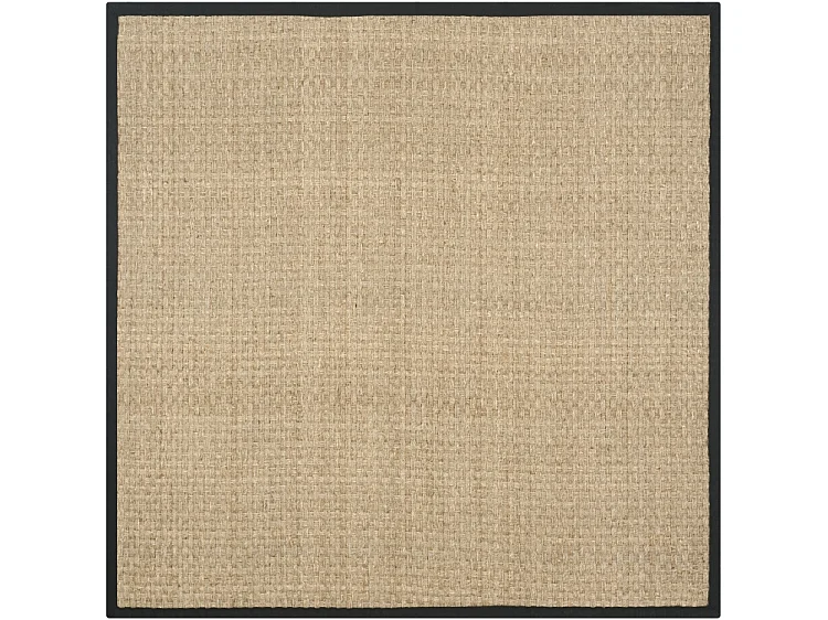 Tapis Naturel/Noir 122 X 122 cm - Roselyn