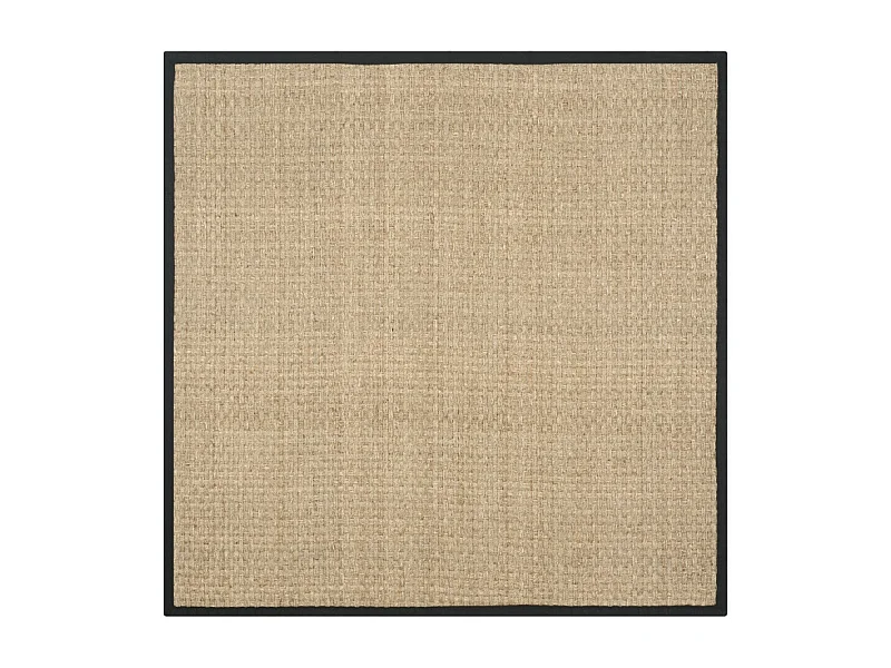 Tapis Naturel/Noir 122 X 122 cm - Roselyn