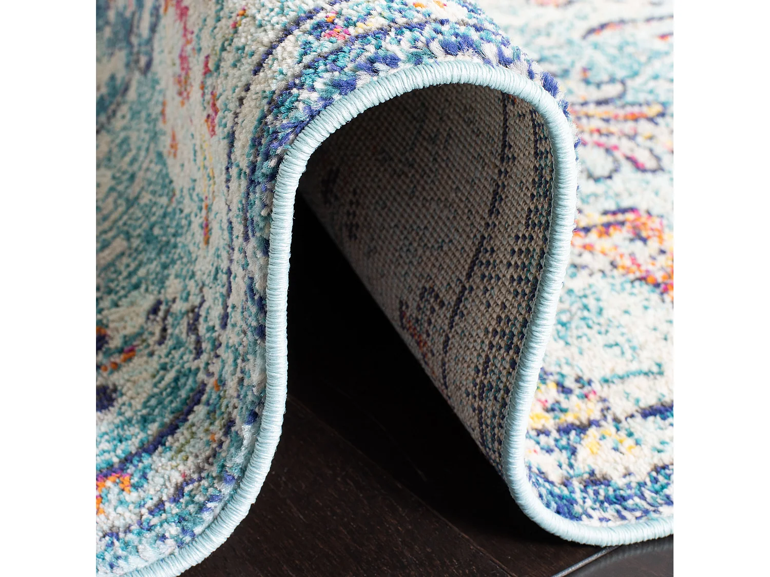 Tapis Bleu Marine/Bleu 61 X 244 cm - Maia